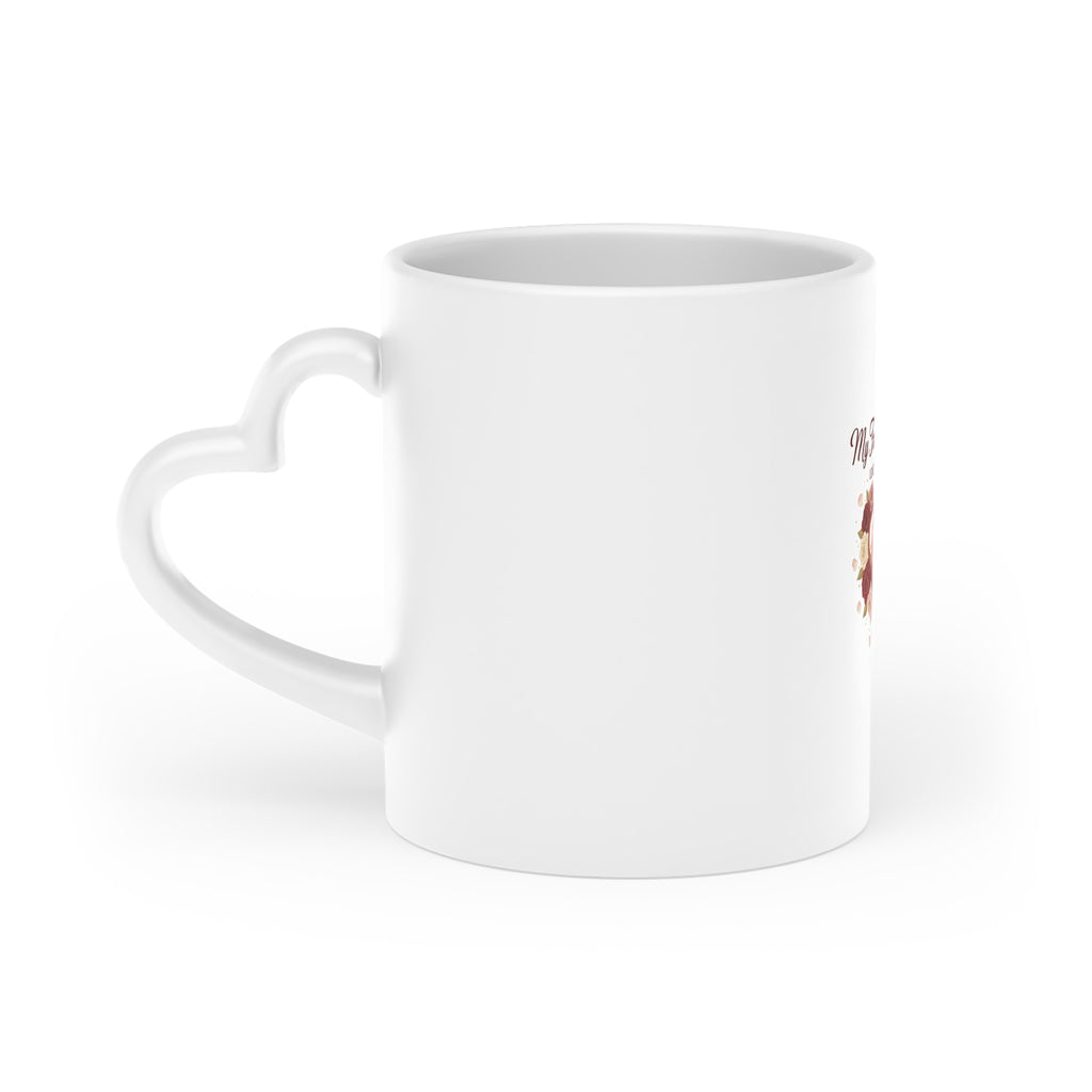 Valentine Heart Mug - "My Funny Valentine" Romantic Coffee Cup